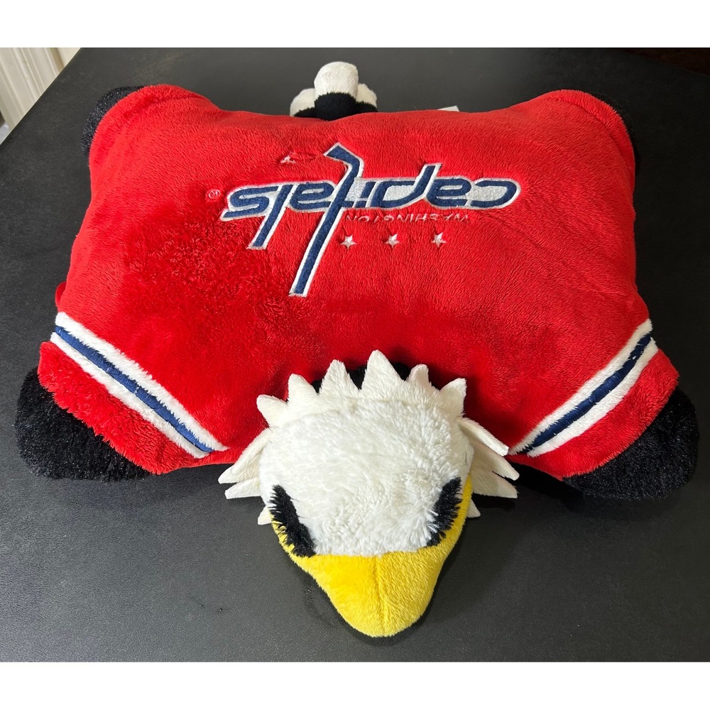 NHL Washington Capitals Slapshot Eagle Pillow Pets Plush Red Mascot Fan Gear